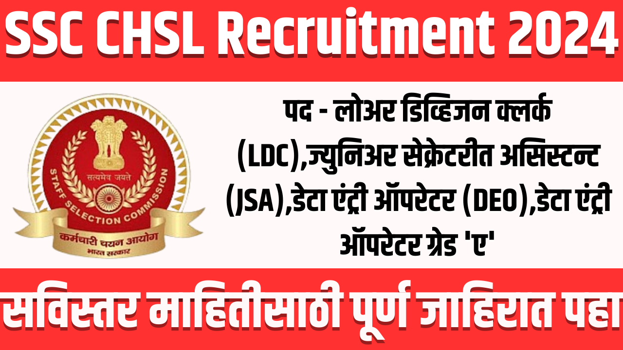 SSC CHSL Recruitment 2024
