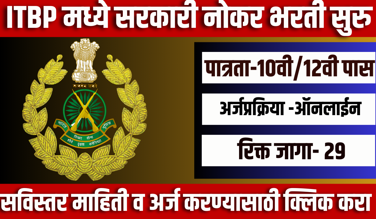 ITBP Recruitment 2024
