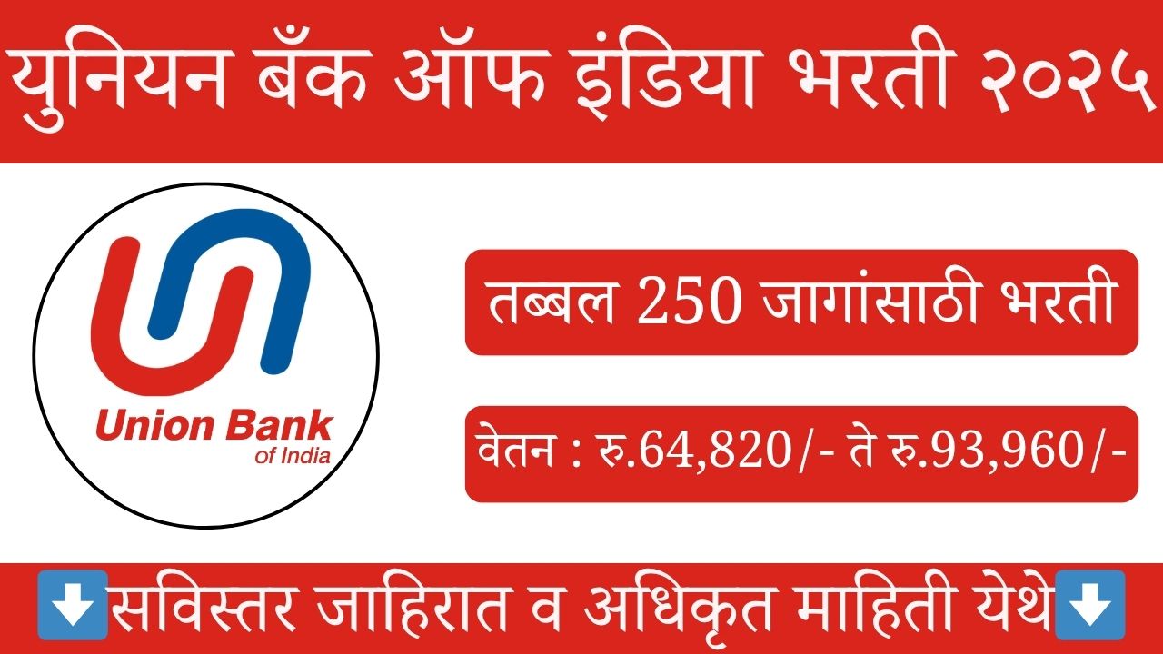 Union Bank Of India Notification 2025